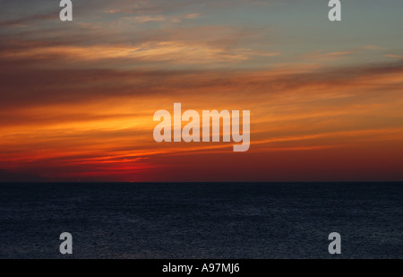 Sonnenuntergang über dem Meer-Landschaft 2332 Stockfoto