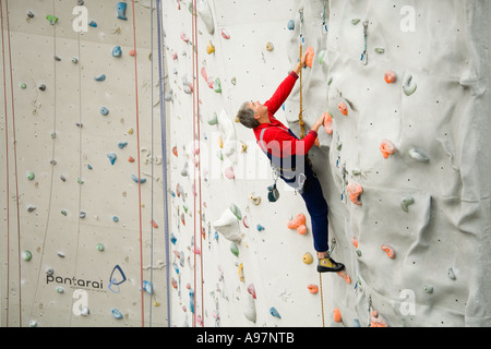 Nationalen Rock Climbing Centre, Ratho in der Nähe von Edinburgh, Schottland Stockfoto