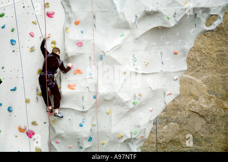 Nationalen Rock Climbing Centre, Ratho in der Nähe von Edinburgh, Schottland Stockfoto