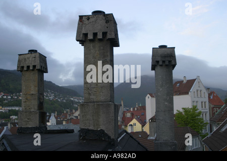 Bergen Stadt Stockfoto