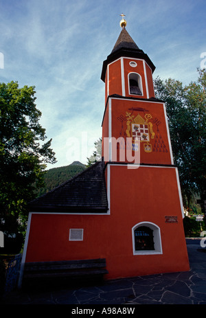 Kapelle St. Sebastian in Garmisch-Partenkirchen, Bayern, Oberbayern, Deutschland, Europa Stockfoto