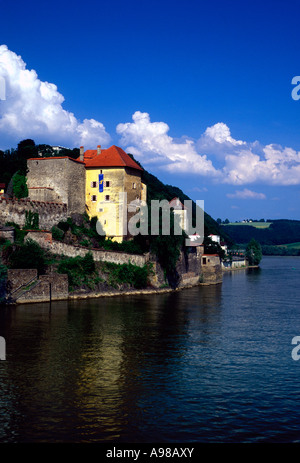 Veste niederhaus, Donau, Stadt Passau, Passau, Bayern, Deutschland, Europa Stockfoto