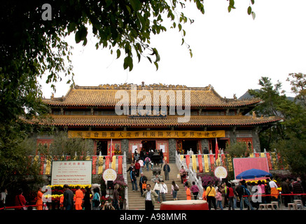 POI-Lin-Kloster in Hong Kong Stockfoto