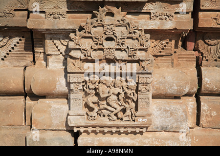 Antiken Schnitzereien Harshat Mata 10. Jahrhundert Hindu Tempel Abhaneri Rajasthan Indien Stockfoto