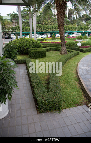 Schöne Thai botanische formale Ziergarten basierend auf dem Hotelgelände Dusit Resort in Pattaya, Süd-Thailand Stockfoto