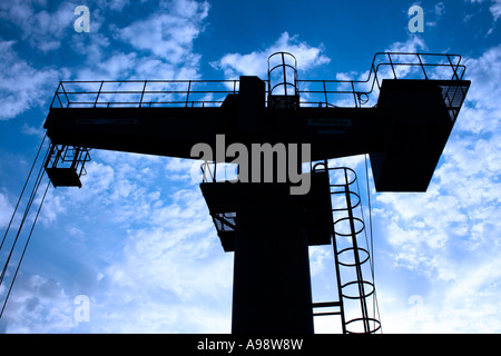 ANGEL OF THE SOUTH DOCK Marina in Rotherhithe, Südlondon. Stockfoto