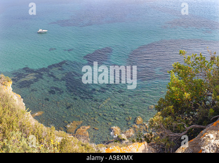Ein Blick auf die Küste von Capoliveri Isola d Elba Toskana Italien Stockfoto