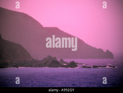 Big Sur und felsige Küste entlang Cabrillo Highway route 1 Kalifornien USA Stockfoto