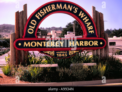 alten fishermans wharf Monterey Kalifornien USA Stockfoto