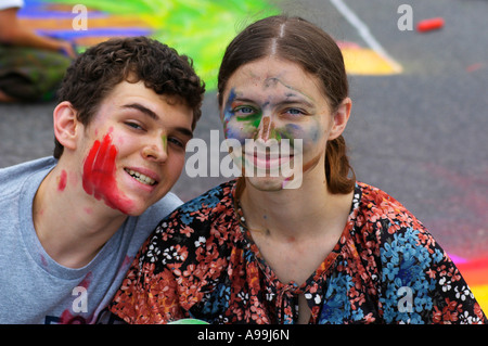 Street Painting Festival, Lake City, Florida. Stockfoto