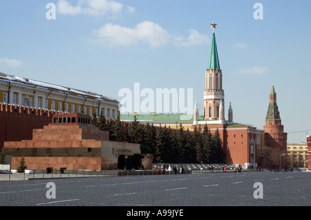 Kreml und dem Lenin Mausoleum Rote Platz Moskau Russland 2006 Stockfoto