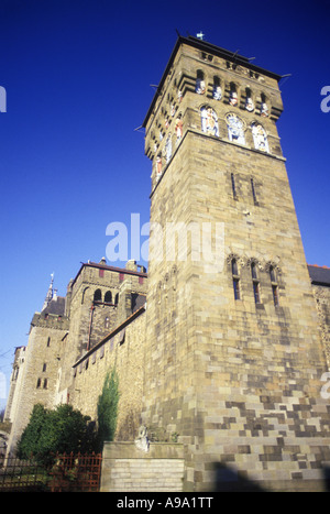 MARQUIS VON BUTE UHR TURMBURG CARDIFF CAERDYDD GLAMORGAN SOUTH WALES UK Stockfoto