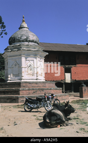 Sakralbauten in Pashupatinath Tempel Gebiet Kathmandu-Nepal Stockfoto