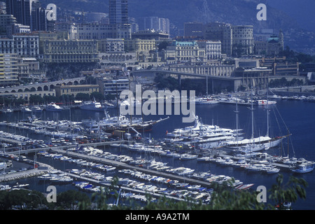 HISTORISCHER HAFEN VON 1998 HERKULES MONTE CARLO SKYLINE FÜRSTBISTUM MONACO Stockfoto