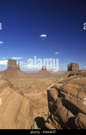 ANSEL ADAMS ROCKS LOOKOUT MONUMENT VALLEY NAVAJO TRIBAL PARK UTAH ARIZONA USA Stockfoto