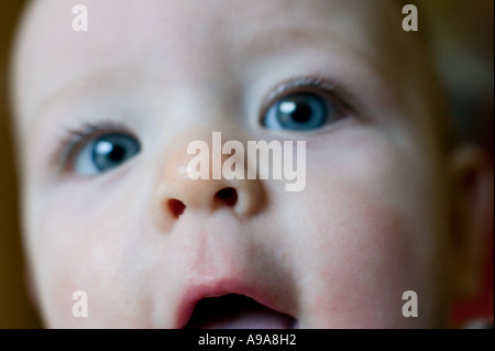Nahaufnahme eines Baby-jungen England UK Stockfoto