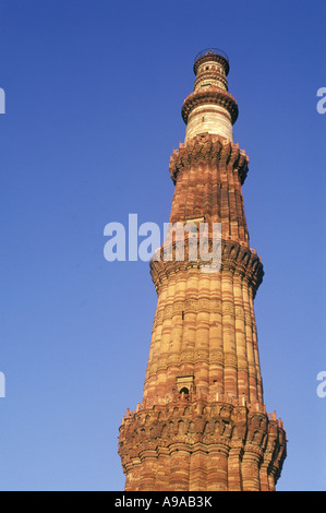 SIEG TURM QUTAB MINAR MEHRAULI NEW DELHI UTTAR PRADESH, INDIEN Stockfoto