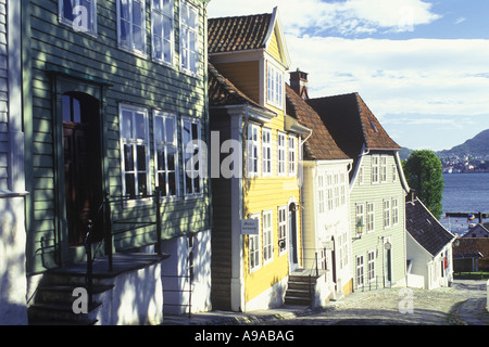 GAMLE BERGEN MUSEUM SANDVIKEN BERGEN HORDALAND NORWEGEN Stockfoto