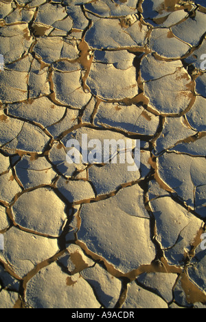 RISSIGE TROCKENE WÜSTE PLASTERUNG SOSSUSVLEI NAMIB NAUKLUFT NATIONALPARK NAMIBIA Stockfoto