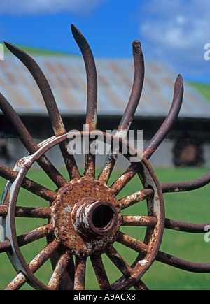 Rad-Zaun-Bauernhof in der Palouse Stockfoto