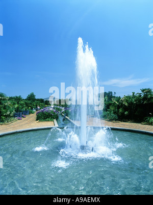 KANAL-BRUNNEN DANIEL STOWE GARTEN BELMONT CHARLOTTE NORTH CAROLINA USA Stockfoto