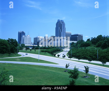 2003 HISTORISCHE SKYLINE VON RALEIGH WAKE COUNTY NORTH CAROLINA, USA Stockfoto