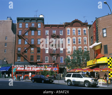 BLEEKER STREET GREENWICH VILLAGE MANHATTAN NEW YORK CITY USA Stockfoto