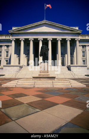 VORDERE FASSADE UNITED STATES TREASURY BUILDING WASHINGTON DC USA Stockfoto