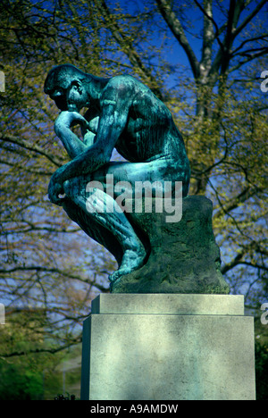 DENKER STATUE (© AUGUSTE RODIN 1909) RODIN-MUSEUM BEN FRANKLIN PARKWAY PHILADELPHIA PENNSYLVANIA USA Stockfoto