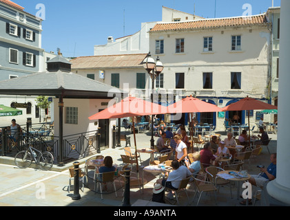 Gibraltar Terrassenbar in John Mackintosh Square Stockfoto