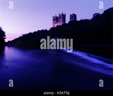 DURHAM KATHEDRALE FLUSS WEAR DURHAM ENGLAND UK Stockfoto