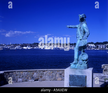 GRAF DE ROCHAMBEAU STATUE NEWPORT RHODE ISLAND USA Stockfoto