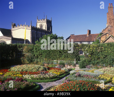 NASH-HAUS UND DER NEUE ORT GARTEN STRATFORD-UPON-AVON WARWICKSHIRE ENGLAND UK Stockfoto