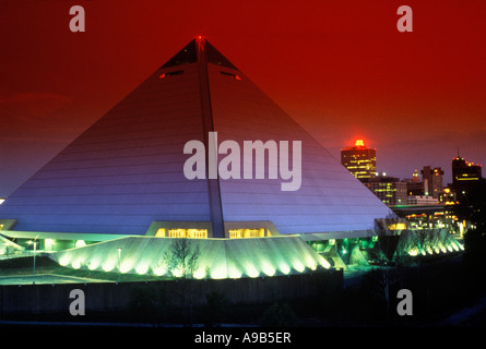 1992 HISTORISCHE PYRAMIDENSPORTARENA MEMPHIS TENNESSEE USA Stockfoto