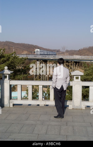 Die Freiheitsbrücke in der DMZ in Südkorea. Stockfoto