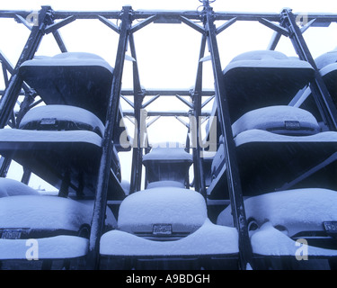 MULTI ETAGEN PARKPLATZ GARAGE TENTH AVENUE IN MANHATTAN NEW YORK CITY USA Stockfoto
