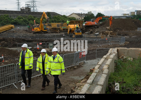 17. Mai 2007 John Armit des Olympic Delivery Authority Herrn Sebastian Seb Coe und Sir Roy McNulty Dept Vorstandsvorsitzenden der ODA Stockfoto