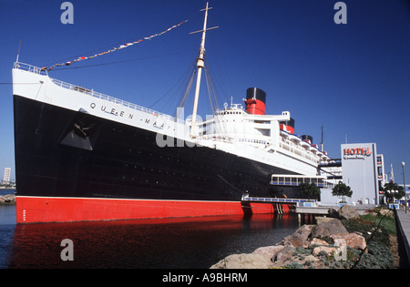 Das Queen Mary Hotel in Long Beach California Los Angeles County, Vereinigte Staaten von Amerika Stockfoto