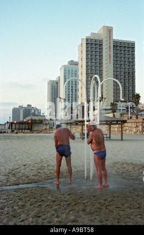 Strandleben in Tel Aviv, Israel. Stockfoto