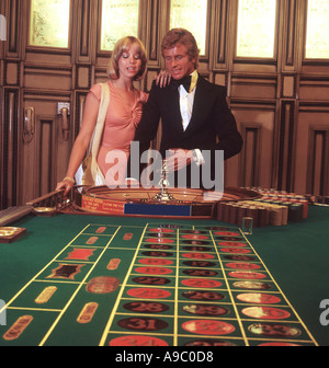 paar spielen Roulette im Casino in San Juan Puerto Rico Stockfoto