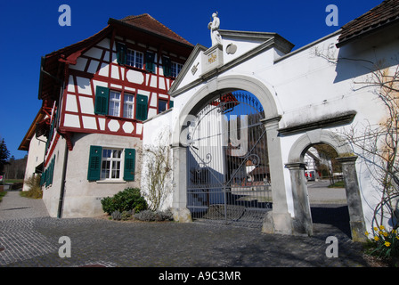 Kartause Ittingen, Eingang, Ittingen, Schweiz Stockfoto