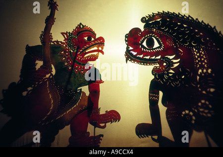 Malaysische Kultur Schatten Marionette Wayang Kulit in Kota Bahru Stockfoto