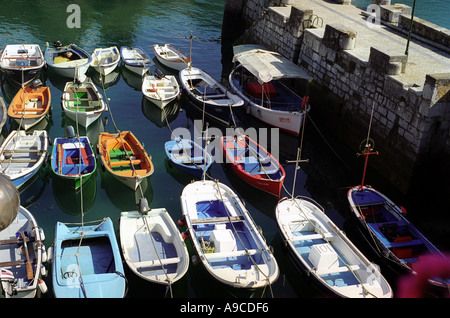 Angelboote/Fischerboote in Mundaka einer nordspanischen Hafen Stockfoto