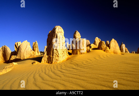 Die Pinnacles Desert Nambung National Park West-Australien Stockfoto