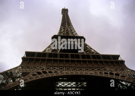 Zeigen Sie herrliche Tour Eiffel-Turm, einer der höchsten Eisen-Gebäude in der Welt Paris Frankreich-Nordeuropa an Stockfoto