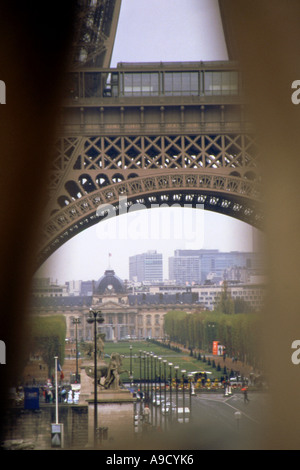 Zeigen Sie herrliche Tour Eiffel-Turm, einer der höchsten Eisen-Gebäude in der Welt Paris Frankreich-Nordeuropa an Stockfoto