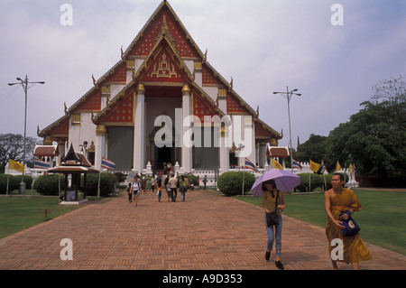 Wihan Phra Mongkons Bophit in Ayutthaya Thailand Stockfoto