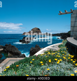 Porto Moniz an der Nordküste der Insel von Madeira, Portugal Stockfoto