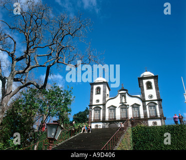 Nossa Senhora Monte Kirche, Monte in der Nähe von Funchal, Madeira, Portugal Stockfoto