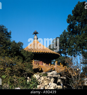 Qian Qiu Ting Pavillon, Imperial Palace, Verbotene Stadt, Peking, China Stockfoto